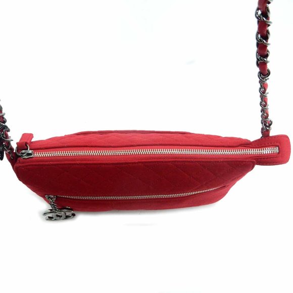 Chanel Hawaii Limited Cotton Red Chain Bag - Picture 2 of 16